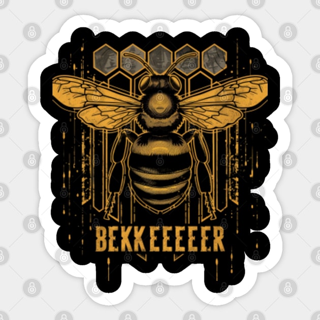 Hardworking Bees Persistence Personified Sticker by Pippa Koning